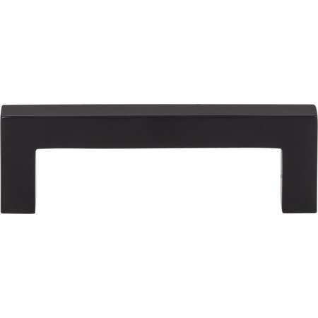Elements By Hardware Resources 3" Center-to-Center Matte Black Square Stanton Cabinet Bar Pull 625-3MB